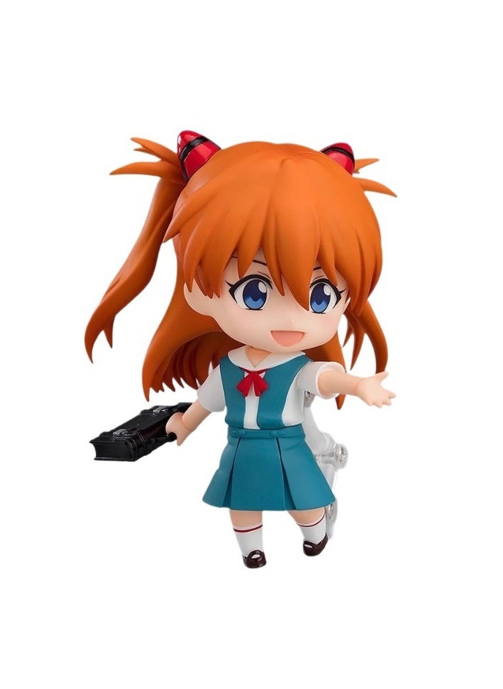 General Evangelion model desktop ornament EVA Asuka movable face swap figure car fashion ornament toy decoration collection gifts  - Image 1