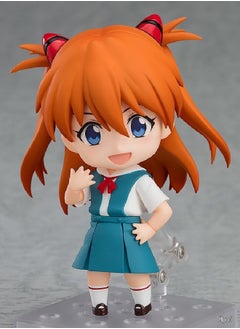 General Evangelion model desktop ornament EVA Asuka movable face swap figure car fashion ornament toy decoration collection gifts  - Image 2