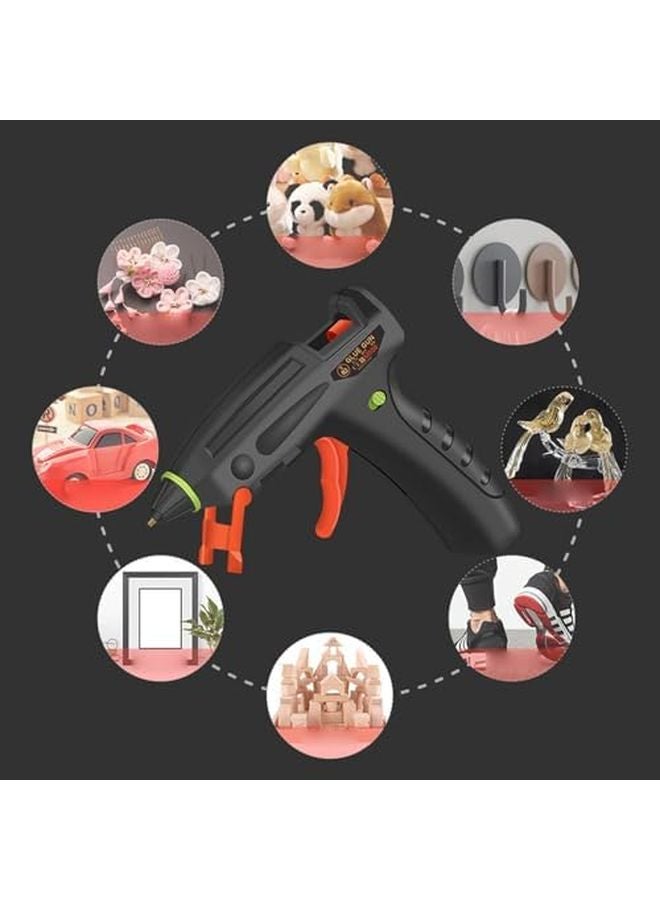 Rechargeable Cordless Hot Glue Gun Fast Heating 2400mAh Battery Copper Nozzle For Crafts - Image 3