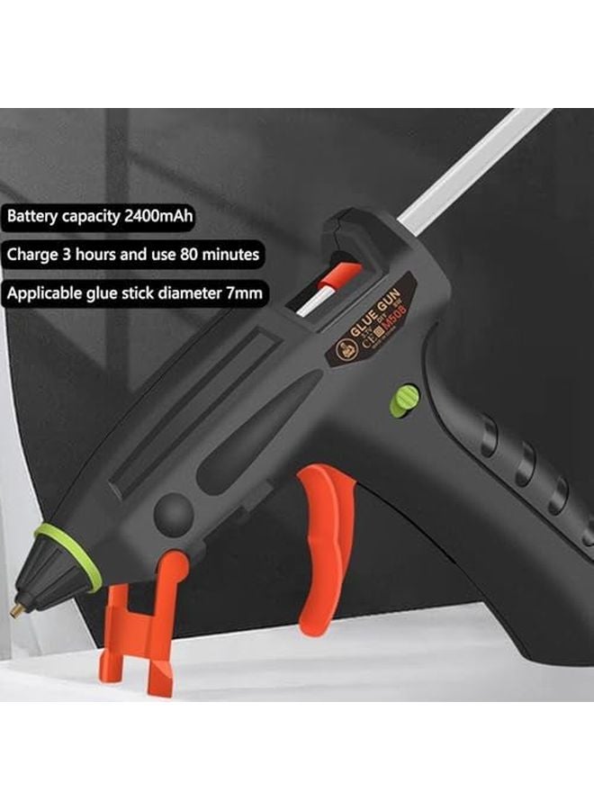 Rechargeable Cordless Hot Glue Gun Fast Heating 2400mAh Battery Copper Nozzle For Crafts - Image 4