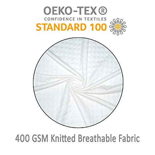 dream FACTORY Dreamfactory 400 GSM Knitted Fabric Soft Fluffy Sleeping Pillow (12x12 - PC1) - Image 5