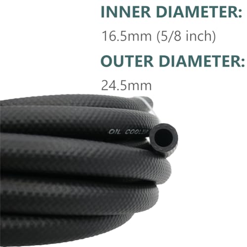 CHOIMOON 5/8 Transmission Oil Cooler Hose - 300 PSI Fuel Line Hose J1532 For Transmission Fluid, Oil, Coolant, Diesel, Hydraulic Fluid, Lubricant, Gas - Image 2
