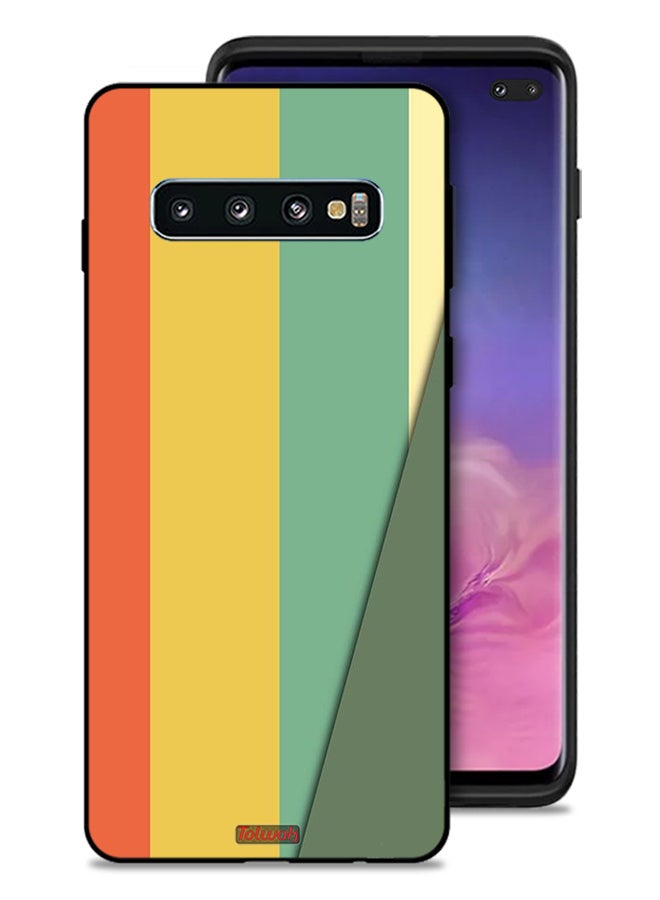 Tolwak Samsung Galaxy S10 Plus Protective Case Cover Simple Pattern - Image 1