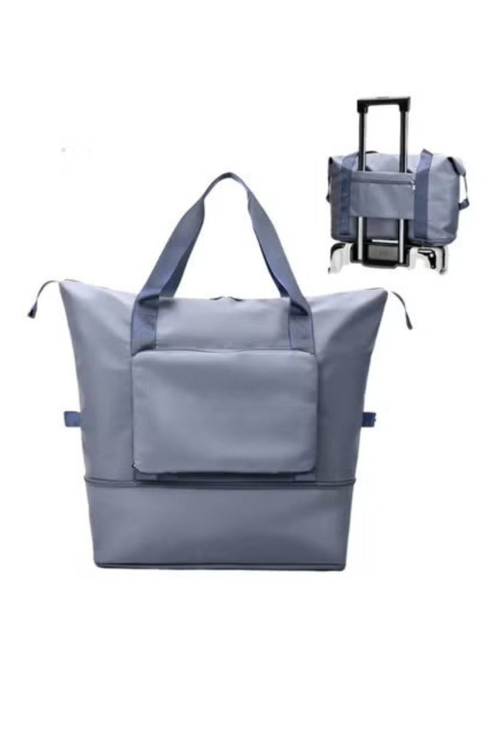 Foldable Travel Bag Hand Carry Luggage Bag Large Waterproof Duffle Bag  - Image 1