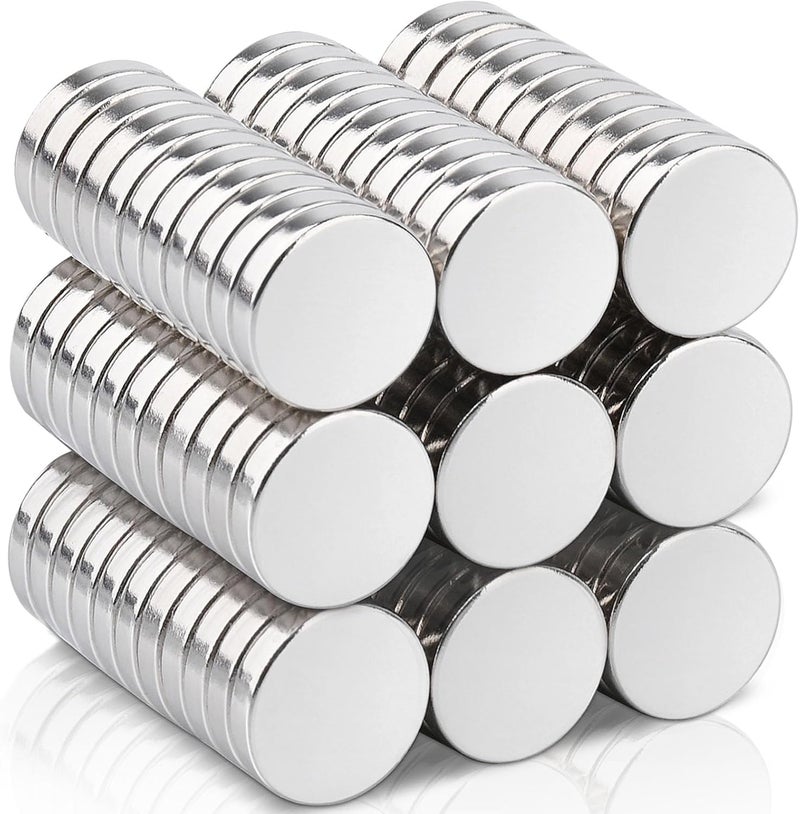 SLASA 100pcs 9x1mm Tiny Neodymium Magnets – Small Round Rare Earth Magnets for Crafts, Fridge, Whiteboard, Office, Kitchen Cabinet, Refrigerator, Strong Mini Disc Magnets - Image 1