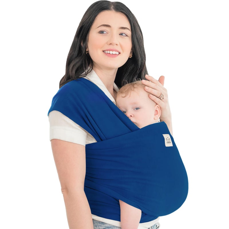 KeaBabies Baby Wrap Carrier - All in 1 Original Baby Carrier Newborn to Toddler Sling, Easy to Wear, Hands Free Bonding, Lightweight, Breathable Infant Wraps (Cobalt Blue) - Image 1