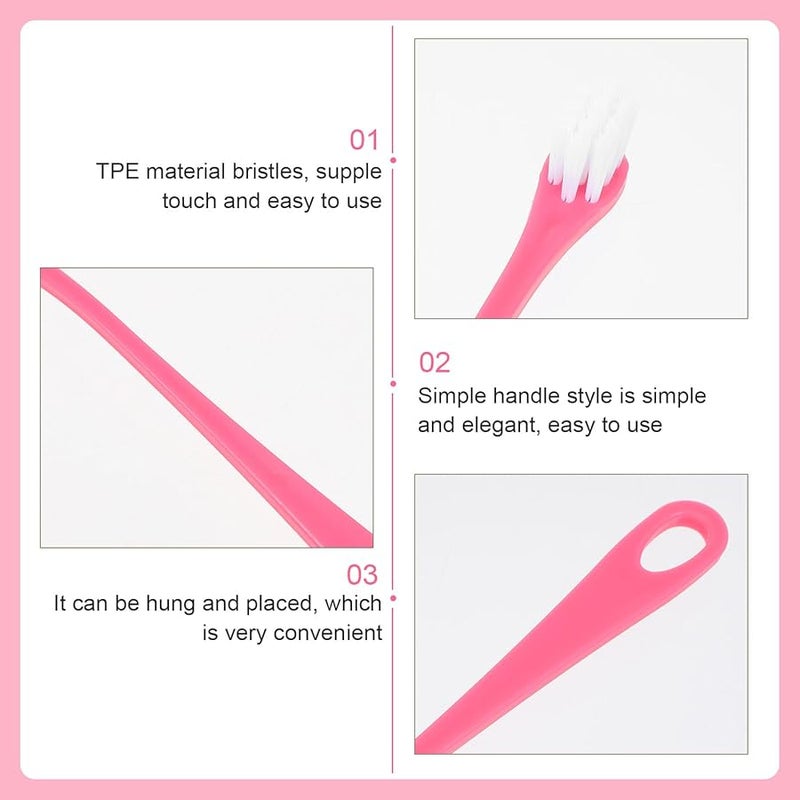 Pet Cat Toothbrush Soft Bristles Anti Slip Handle Blue For Oral Care Plaque Removal - Image 3