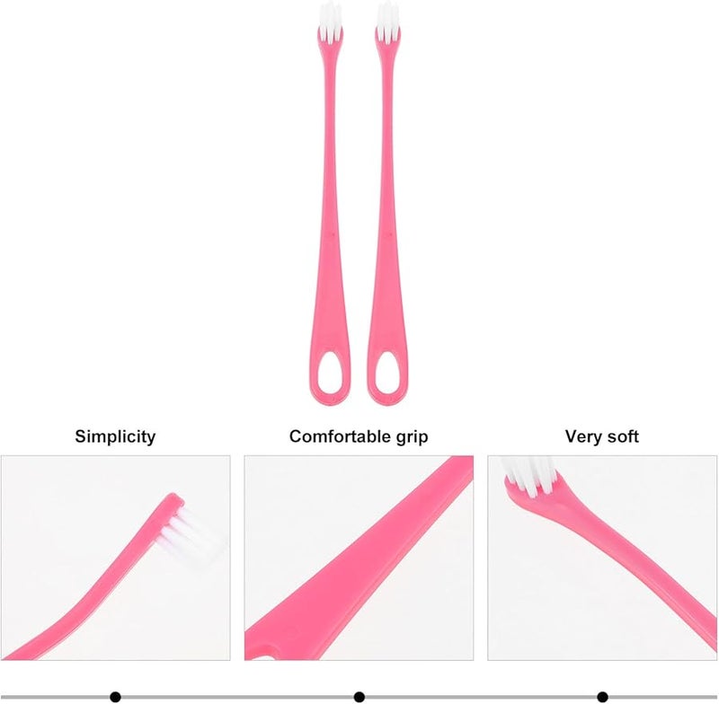 Pet Cat Toothbrush Soft Bristles Anti Slip Handle Blue For Oral Care Plaque Removal - Image 4