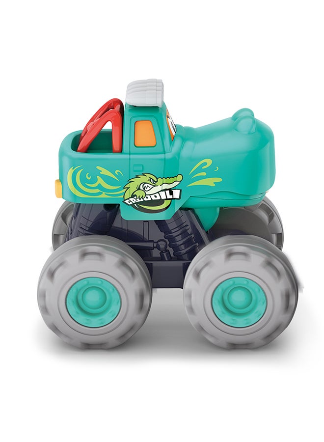 Hola Crocodile Monster Truck for Toddlers 12+ Months | Friction Powered Push & Go Toy Car | Durable Animal Vehicle for Kids | No Batteries Needed - Image 3