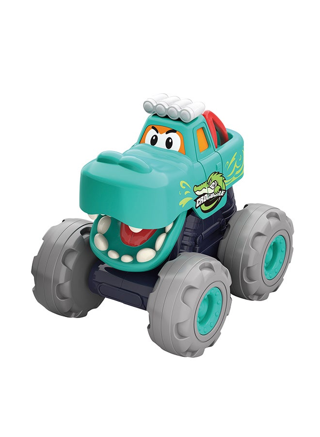 Hola Crocodile Monster Truck for Toddlers 12+ Months | Friction Powered Push & Go Toy Car | Durable Animal Vehicle for Kids | No Batteries Needed - Image 1