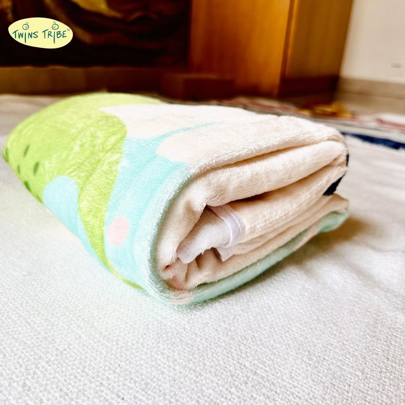 TwinsTribe Milestone Blankets for Twins: The Jurassic World | Gift Idea for Newborn Twins | Attractive Gift Box | Perfect for Capturing Memories - Image 3