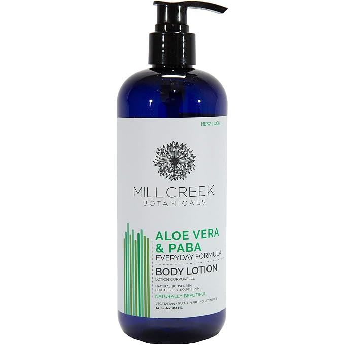 Mill Creek Aloe Vera & Paba Lotion - 16 Oz, Pack of 2 - Image 1