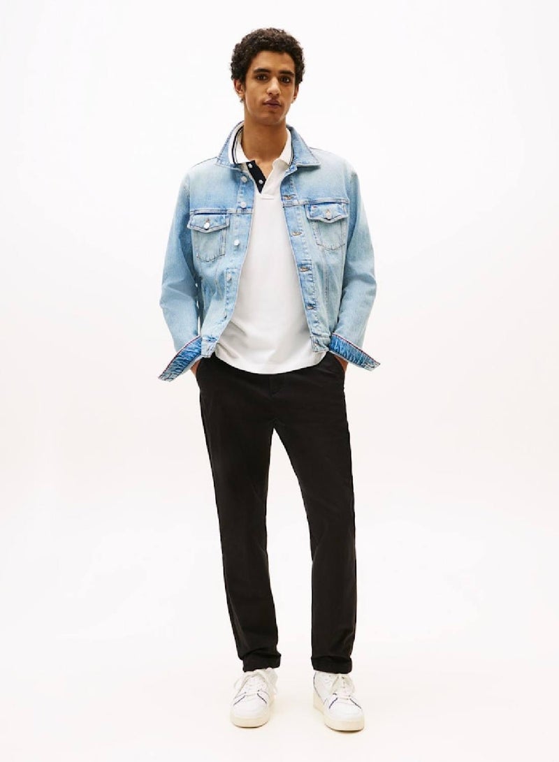 تومي جينز بنطال شينو بقصّة سليم - Image 1