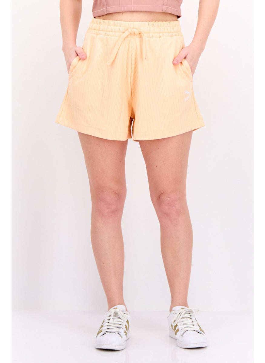 PUMA Women Sportswear Fit Training Shorts, Peach  - Image 1