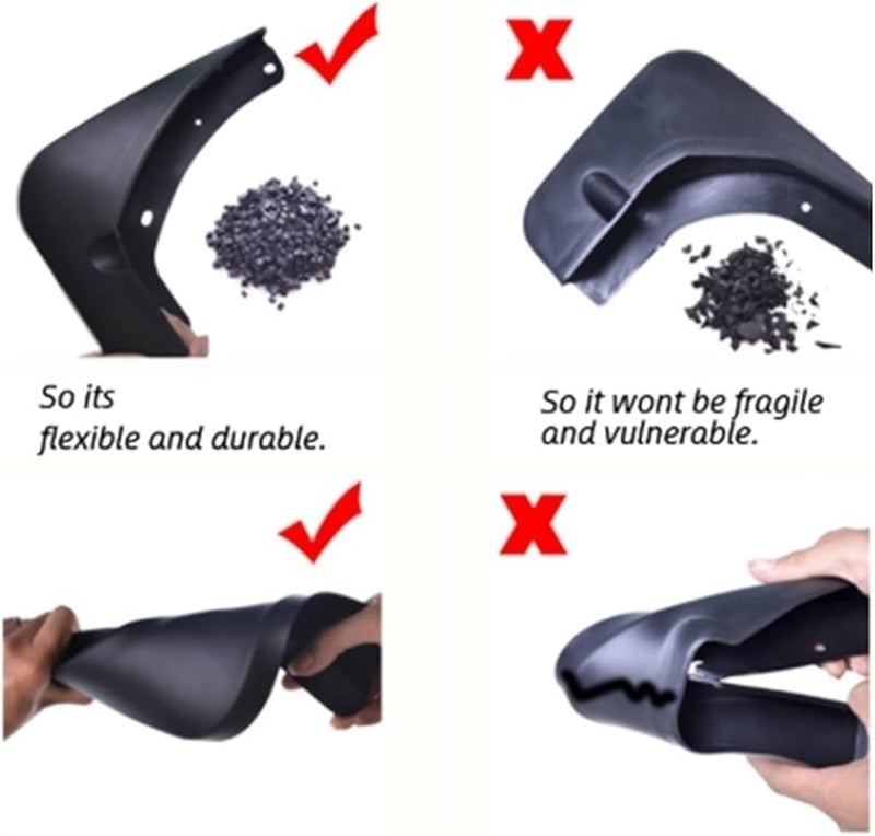 ميتسوبيشي أوتلاندر PHEV 2022 2023 2024 مجموعة واقيات العجلات الأمامية والخلفية بدون شعار - Image 5