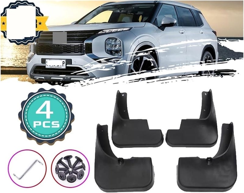 ميتسوبيشي أوتلاندر PHEV 2022 2023 2024 مجموعة واقيات العجلات الأمامية والخلفية بدون شعار - Image 3