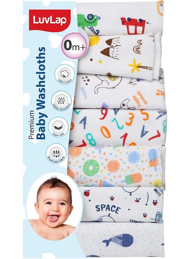 Luvlap Luv Lap Hosiery Cotton Cloth Premium Baby Washcloth for New