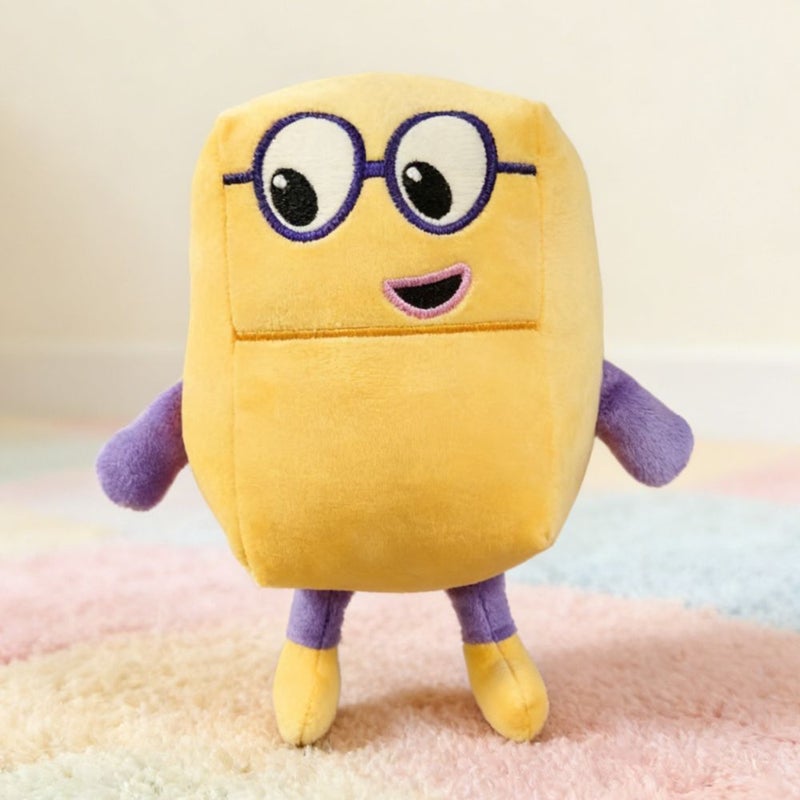 Random Style Three Color Building Block Pink And Blue Rabbit Plush Doll Cute Number Blocks Plush Toy High Value Ornament Suitable For Holiday Gift - Image 5