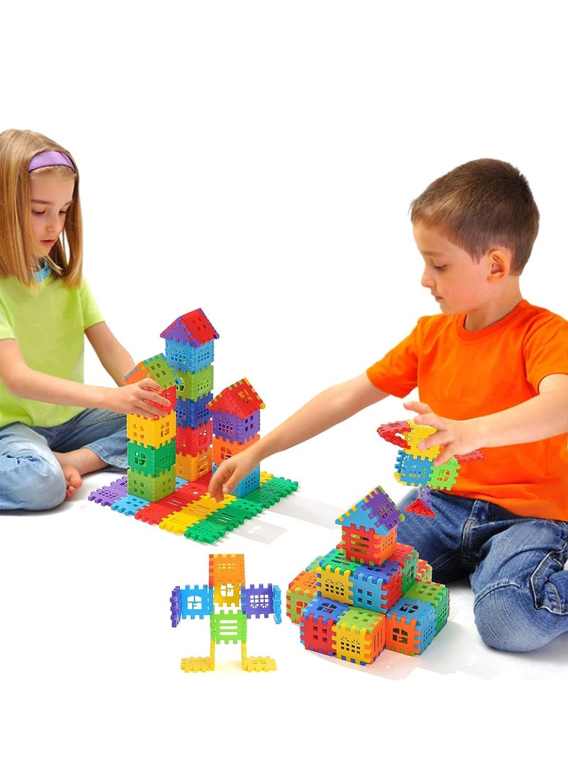 Interlocking Building Blocks Toys for Kids - Toddlers Building Blocks Educational STEM Building Toys–Kindergarten Toys Preschool manipulatives for Toddlers Toys Set 100 PCS  - Image 5
