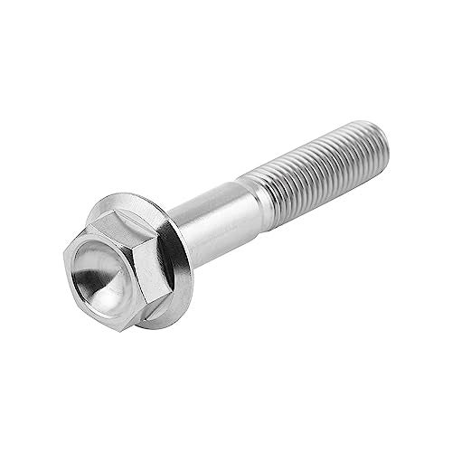 Wanyifa M10 x 20 25 30 35 40 45 50 55 60 65 70 75 80 90 100mm 1.25 Pitch Titanium Ti Flange Hex Bolt (M10x50mm) - Image 3