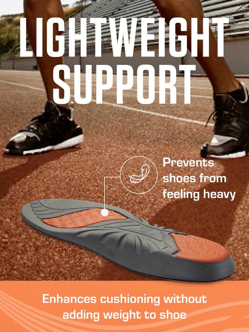 Sof Sole Insoles Men's ATHLETE Performance Full-Length Gel Shoe Insert, Men's 11-12.5 - Image 4