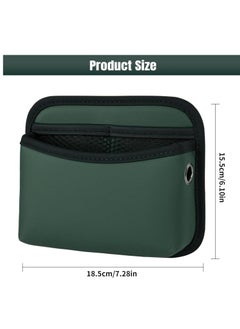 Wen PU Leather Car Side Pocket Organizer Universal Car Pocket Pouch Cell Phone Holder for Car Car Seat Gap Filler Storage Accessories Organizer for Car Door Console Green  - Image 5