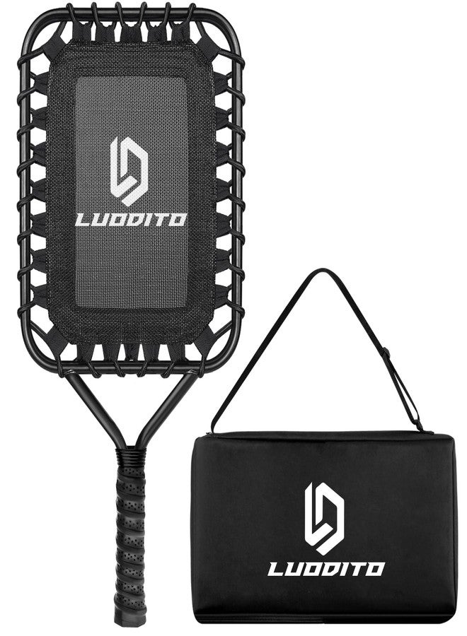 LUODITO Baseball Racket for Fly Balls Fungo Racket for Baseball & Softball Training for Coaches and Parents, Fungo Bat Baseball for Hitting Grounders and Pop Flies with Storage Bag (Black) - Image 1
