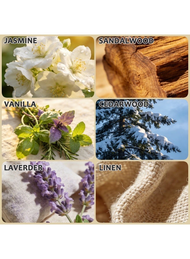 SODANEED أكياس معطرة 12 قطعة، أكياس معطرة كبيرة الحجم لتعطير الأدراج والخزائن، مزيلات روائح طويلة الأمد، معطرات للمنزل/السيارة - Image 3