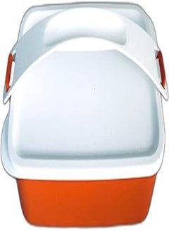 Tupperware Click to Go Stack and Click 1.5 L with Handle Lunch Box Picnic Set Lunch Box Orange White
