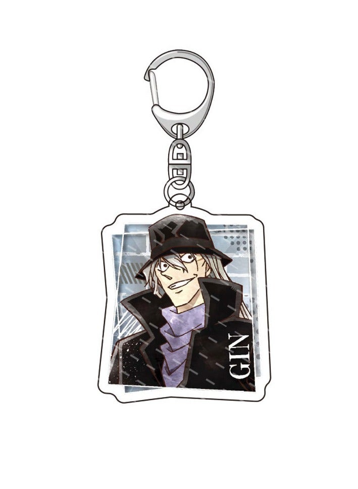 RedMapleTEK 8-Pack of Detective Conan Keychains Birthday Gift Light WeightKey Tags Portable Key Rings For Bag Backpack Boys Girls Kids  - Image 4