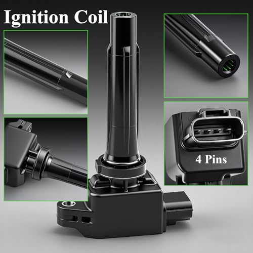 TTpartmoto 4Pcs Ignition Coil Pack & Spark Plugs Fit for Mazda 13-20 CX-5, 16-21 CX-3, 20-23 CX-30, 23 CX-50 2.5L L4, 16-22 MX-5 Miata Replace# UF656 PE0118100 PE0118100A PE2018100 PE2018100A UF805 93501 - Image 4