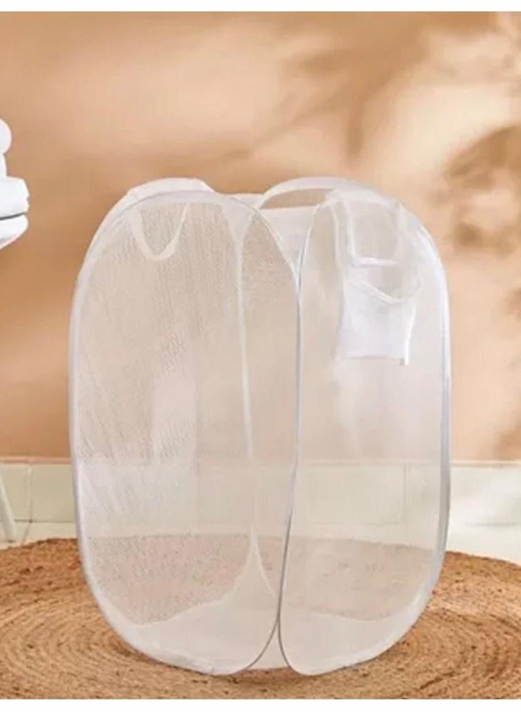 Ibis Laundry Basket Pop-up Design White37x37cm  - Image 1