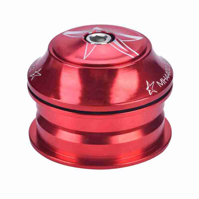 MEROCA Aluminum Alloy Bike Headset - Anti-Rust Sturdy Durable Red Headset Replacement for Mountain Road Bike Repair - Image 1