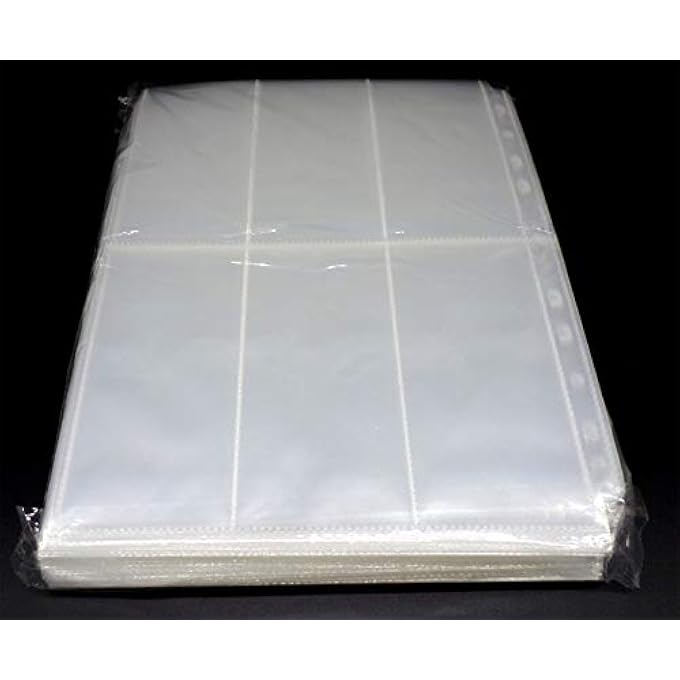 docsmagic.de .DE 100 6-POCKET ALBUM PAGES 2.5" X 5.25" - 67 X 144MM - 11-HOLE - Image 3
