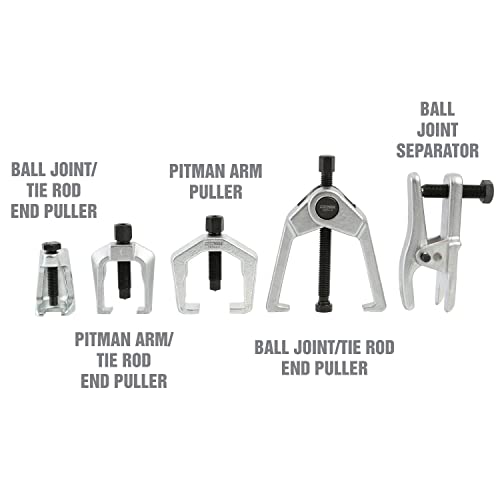 OEMTOOLS مجموعة أدوات الخدمة الأمامية OEMTOOLS 26554، أداة سحب ذراع بيتمان وفاصل مفصل كروي، أداة إزالة قضيب التوجيه لصيانة التعليق - Image 5