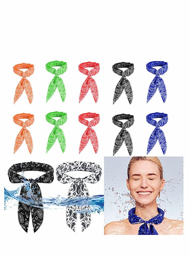 Y&D Cooling Scarf Bandana Cold, Neck Wrap for Hot Weather Summer Ice Cool Coolers Collar Headband Women Men Heat Outdoor Activities Accessories  - Image 1