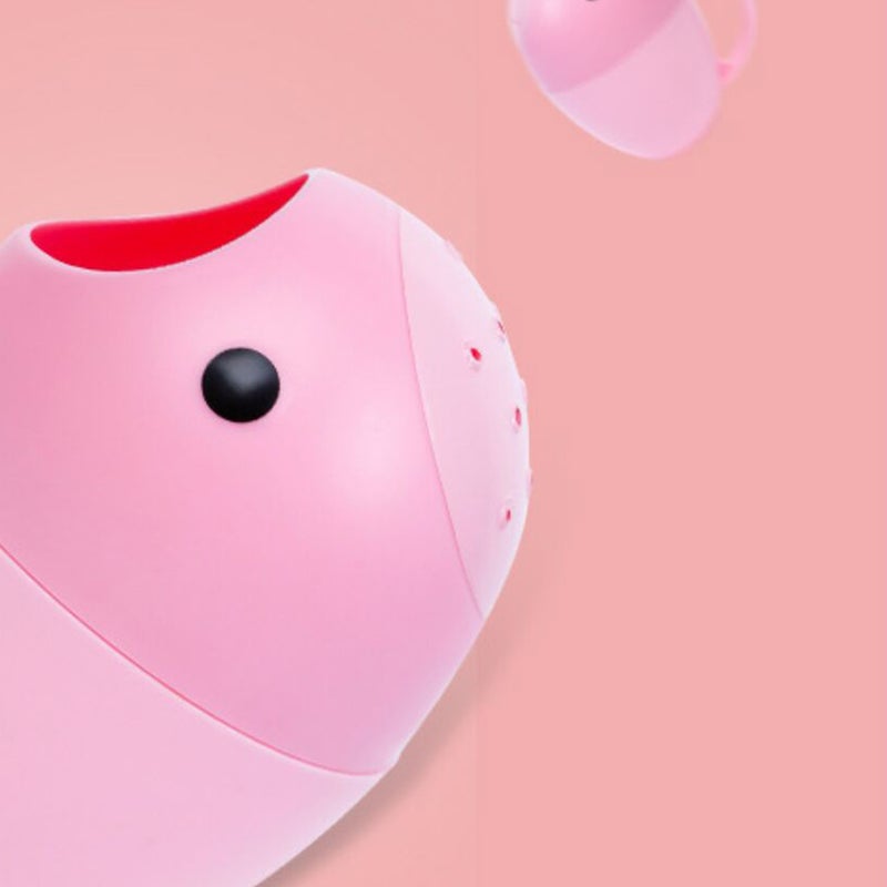 Baby Shower Water Spoon Holder Cup Shape Bathing Flusher Baby Shampoo Cup Bath Wash Water Container for Home Travel ( ) - Image 2