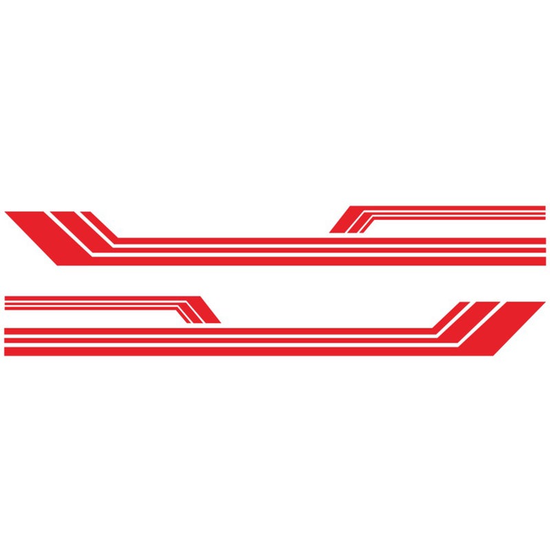 2 Pcs Universal  Side Sticker Long Stripe Auto Body Racing Sports Decals Body Window Decals for RV, Caravan,Truck - Image 1
