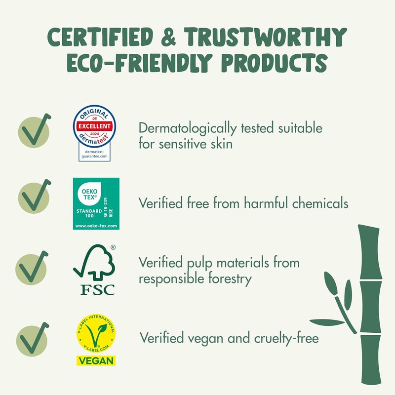 ECO by Naty Naty Bamboo Viscose Baby Diapers  Silky Soft Plant Based Dermatologically Tested for Sensitive Skin  Super Absorbent Size 2 88 Count - Image 4