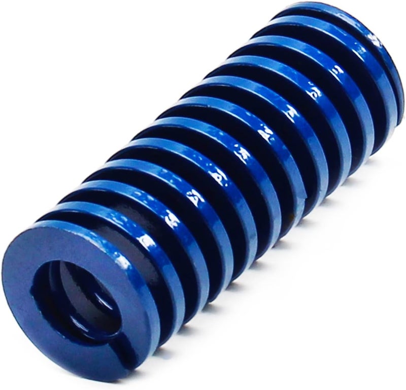 Compression Spring, 20mm OD 10mm ID 50mm Long Spiral Stamping Light Load Compression Mould Die Spring, for Mechanical Equipment 3D Printer Accessories Blue Tone 1pcs(Red)(Blue) - Image 1