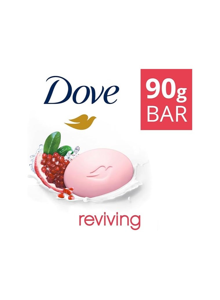 Dove Bar soap Reviving with Pomegranate & Lemon verbena, nourishes skin ¼ moisturizing cream, 90G - Image 3