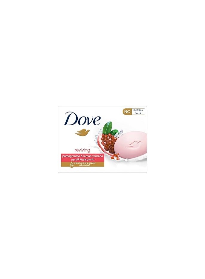 Dove Bar soap Reviving with Pomegranate & Lemon verbena, nourishes skin ¼ moisturizing cream, 90G - Image 2