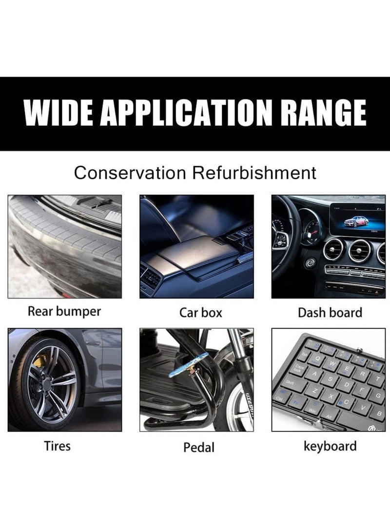 SOLARAE Crystal Coating for Automotive Plastic Parts - Long-Lasting Restorer and Refresher Agent (2PCS) - Image 4