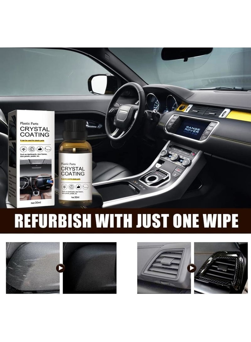 SOLARAE Crystal Coating for Automotive Plastic Parts - Long-Lasting Restorer and Refresher Agent (2PCS) - Image 3