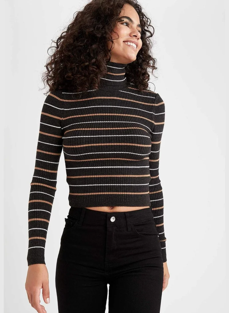 DeFacto Woman Tricot Slim Fit Turtle Neck Pullover
