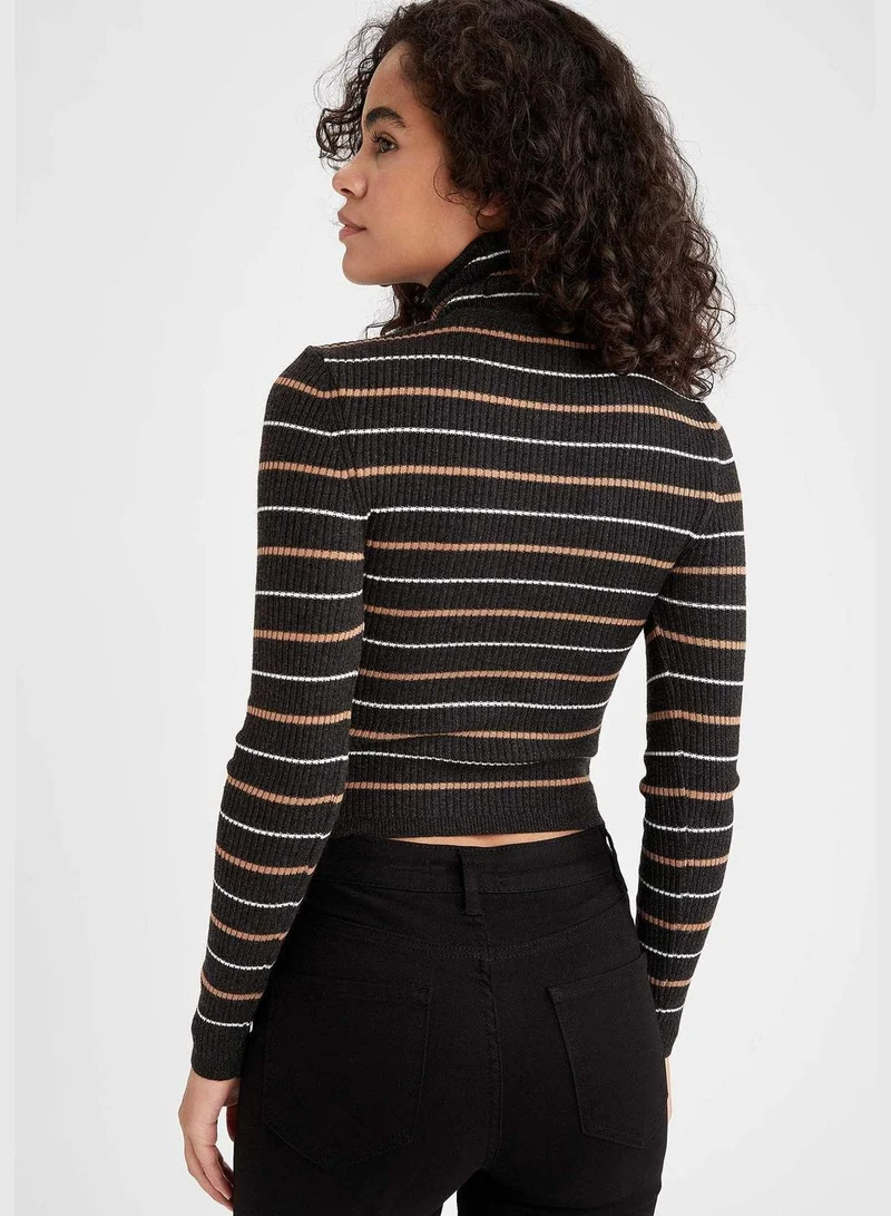 DeFacto Woman Tricot Slim Fit Turtle Neck Pullover