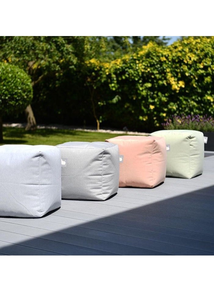 Extreme Lounging Extreme Lounging® - Original Pastel B-Box Pouf - Made in UK - Premium Quality Double Stitched Ottoman - UV Protected & Waterproof Stool, Ideal for Indoor & Outdoor Use - 40x40x40cm - Orange - Image 3