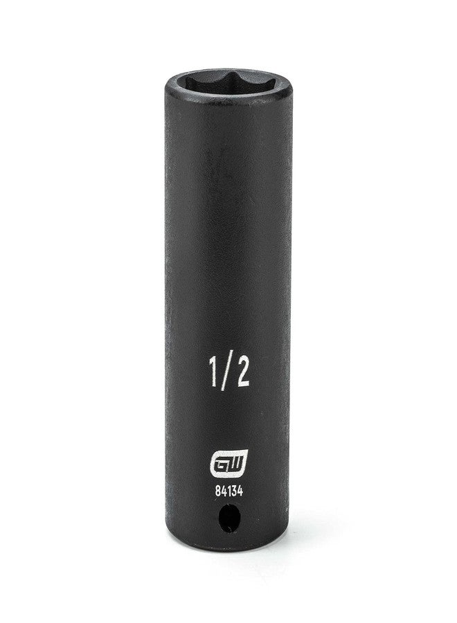 GEARWRENCH 1/4" Drive 6 Point Deep Impact SAE Socket 1/2" - 84134 - Image 1