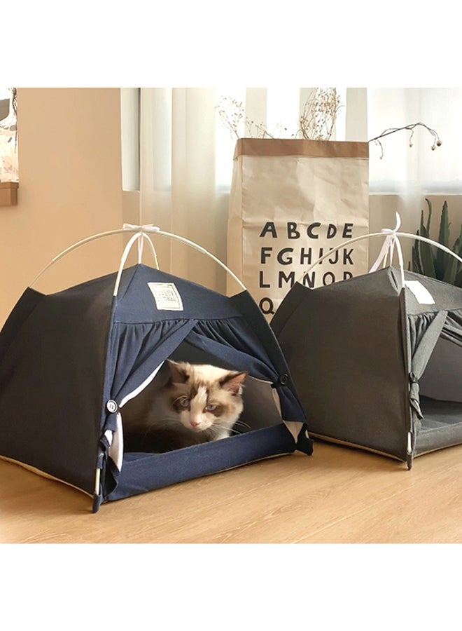 إسكدنيا خيمة قابلة للفصل لبيت القطط أزرق 40x40x41سم - Image 3