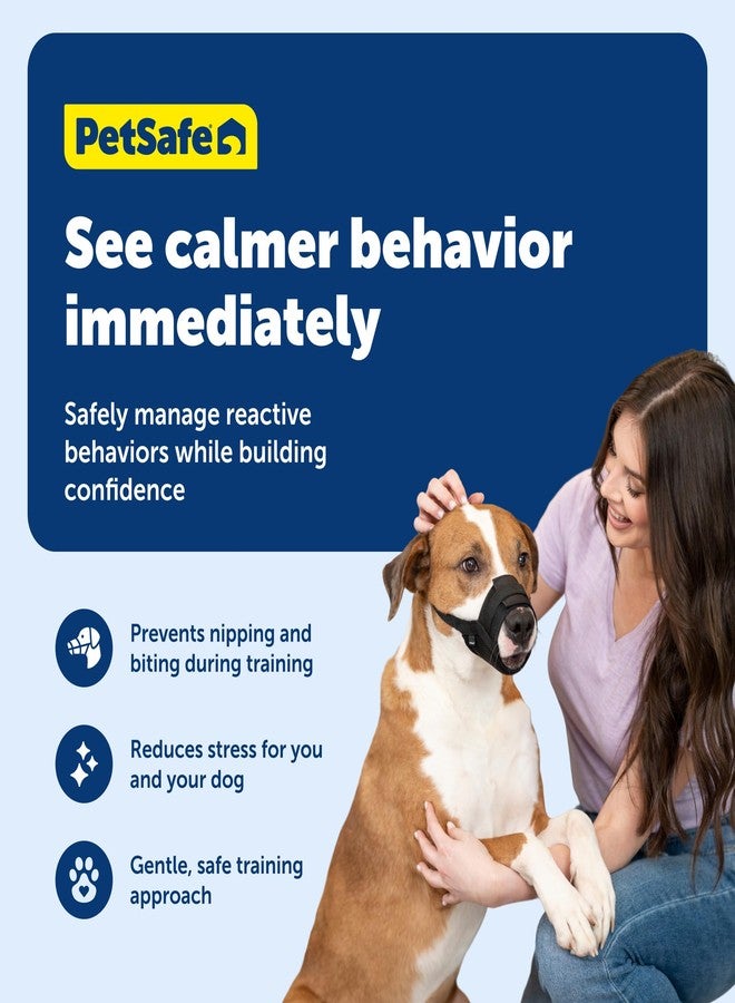 بيت سيف كمامة PetSafe للكلاب - متوسطة، سوداء - حشوة مريحة - مقاس قابل للتعديل للكلاب الصغيرة والمتوسطة والكبيرة - تمنع العض - تسمح بمساحة كافية للهث - مثالية لزيارات الطبيب البيطري أو مصفف الشعر - Image 4